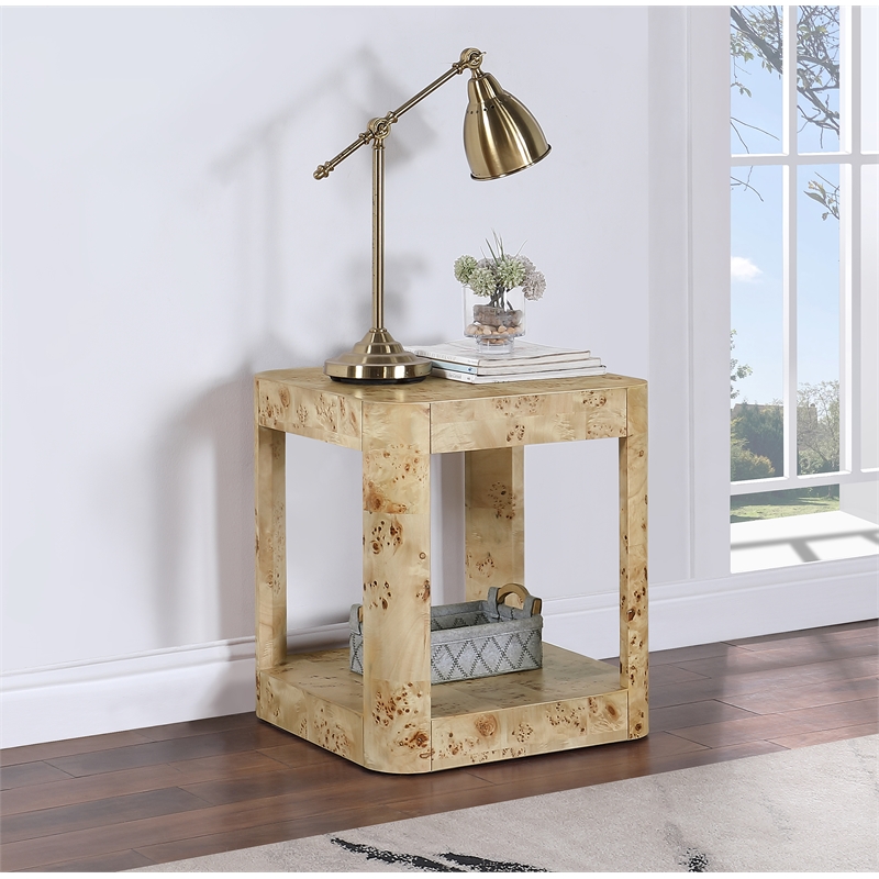 Meridian Furniture Reeves Burl End Table