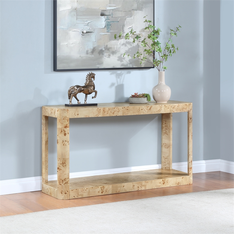 Meridian Furniture Reeves Burl Console Table