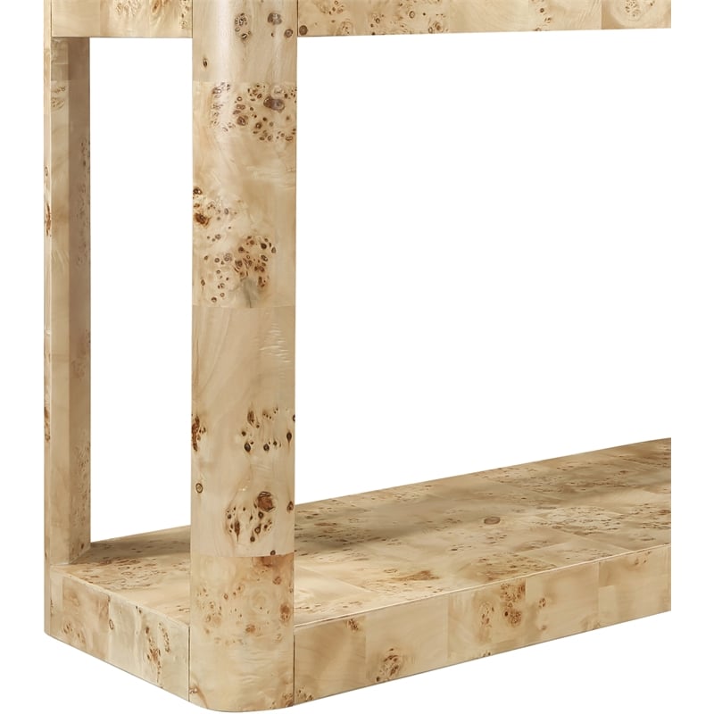 Meridian Furniture Reeves Burl Console Table