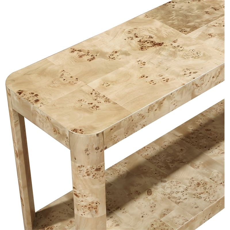 Meridian Furniture Reeves Burl Console Table