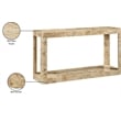 Meridian Furniture Reeves Burl Console Table