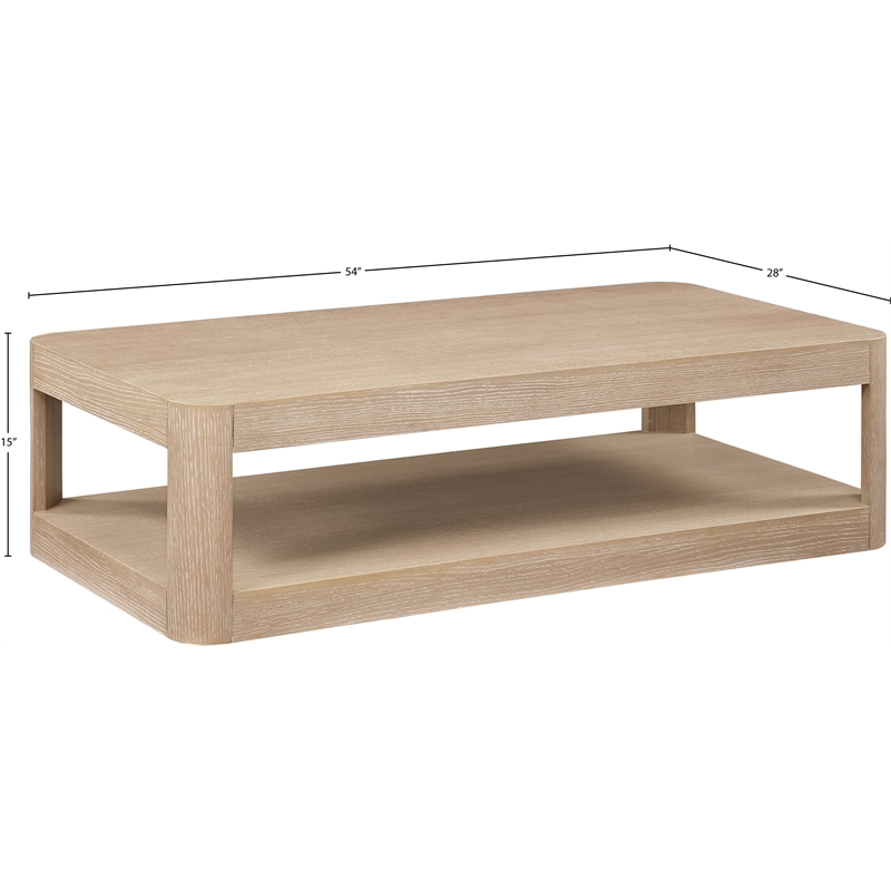 Meridian Furniture Reeves Natural Coffee Table