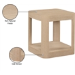 Meridian Furniture Reeves Natural End Table