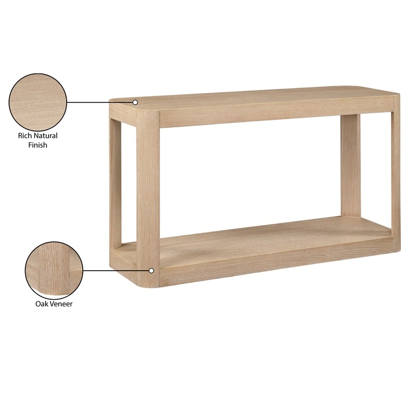 Meridian Furniture Reeves Natural Console Table