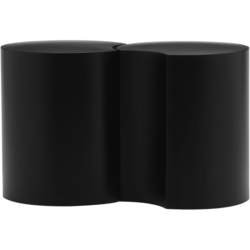 Meridian Furniture Dimple 2 Piece Black Iron Metal End Table