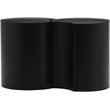 Meridian Furniture Dimple 2 Piece Black Iron Metal End Table