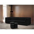 Meridian Furniture Dimple 3 Piece Black Iron Metal End Table