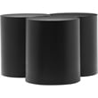 Meridian Furniture Dimple 3 Piece Black Iron Metal Coffee Table