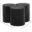 Meridian Furniture Dimple 3 Piece Black Iron Metal Coffee Table