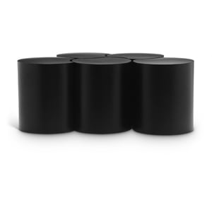 Meridian Furniture Dimple 5 Piece Black Iron Metal Coffee Table