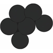 Meridian Furniture Dimple 6 Piece Black Iron Metal Coffee Table