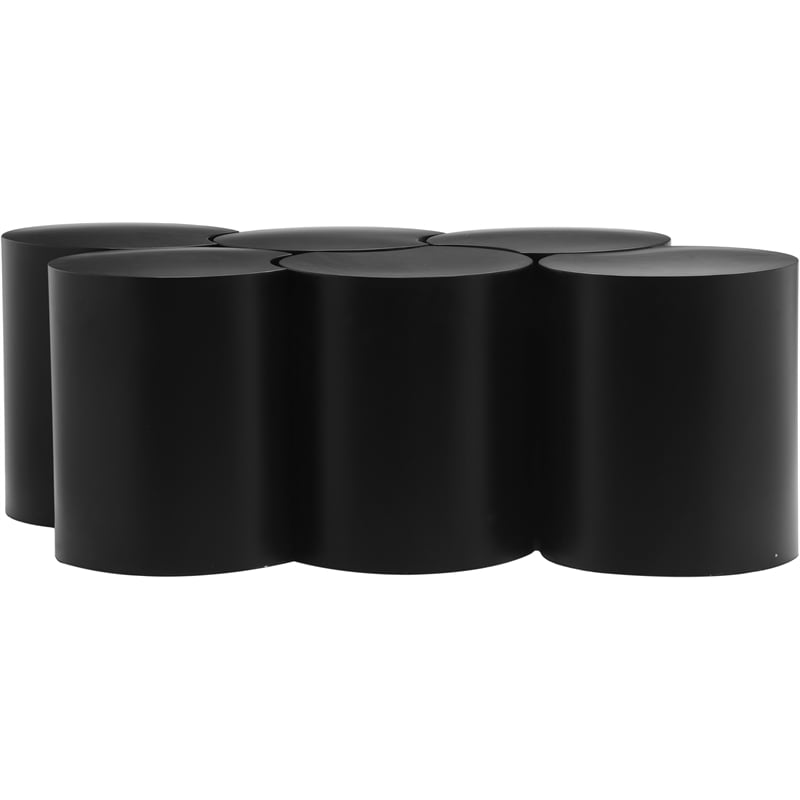 Meridian Furniture Dimple 6 Piece Black Iron Metal Coffee Table