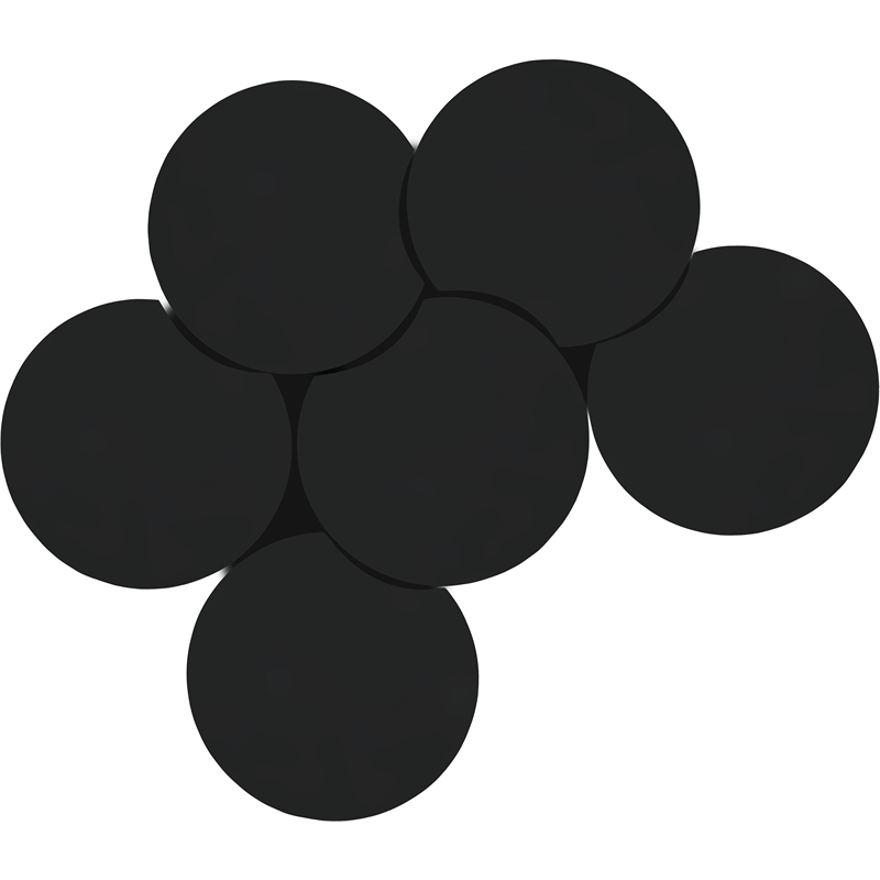 Meridian Furniture Dimple 6 Piece Black Iron Metal Coffee Table