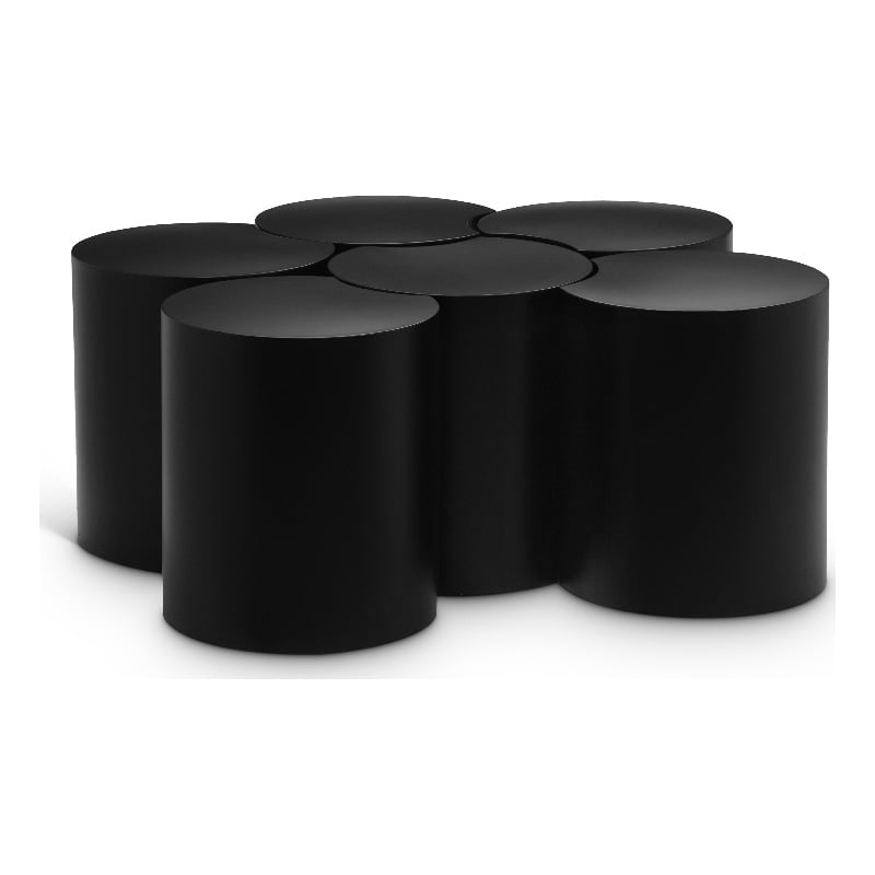 Meridian Furniture Dimple 6 Piece Black Iron Metal Coffee Table