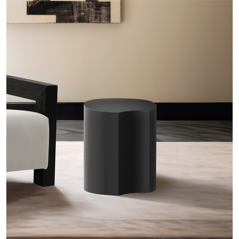 Meridian Furniture Dimple Black Iron Metal End Table