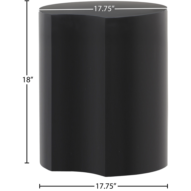 Meridian Furniture Dimple Black Iron Metal End Table