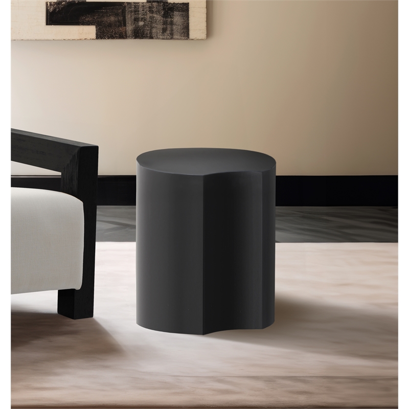 Meridian Furniture Dimple Black Iron Metal End Table