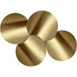Meridian Furniture Dimple 4 Piece Gold Iron Metal Coffee Table