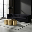 Meridian Furniture Dimple 5 Piece Gold Iron Metal Coffee Table