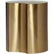 Meridian Furniture Dimple Gold Iron Metal End Table