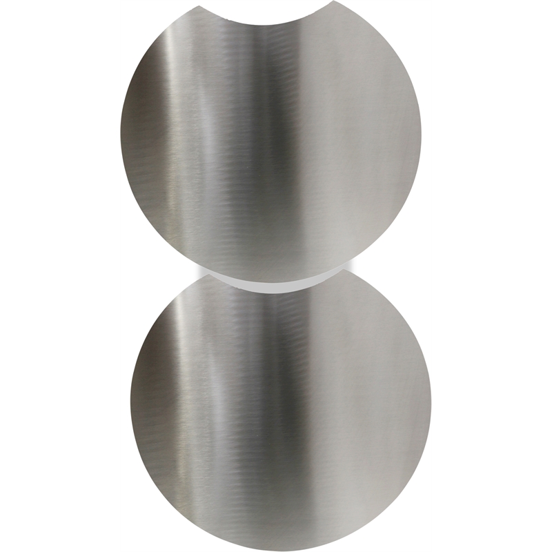 Meridian Furniture Dimple 2 Piece Silver Iron Metal End Table