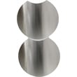 Meridian Furniture Dimple 2 Piece Silver Iron Metal End Table
