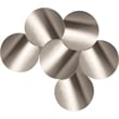 Meridian Furniture Dimple 6 Piece Silver Iron Metal Coffee Table
