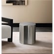 Meridian Furniture Dimple Silver Iron Metal End Table