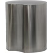 Meridian Furniture Dimple Silver Iron Metal End Table
