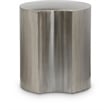 Meridian Furniture Dimple Silver Iron Metal End Table