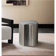Meridian Furniture Dimple Silver Iron Metal End Table