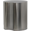Meridian Furniture Dimple Silver Iron Metal End Table