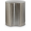 Meridian Furniture Dimple Silver Iron Metal End Table