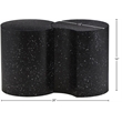 Meridian Furniture Dimple 2 Piece Black Terrazzo Pattern Iron Metal End Table