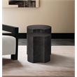 Meridian Furniture Dimple 2 Piece Black Terrazzo Pattern Iron Metal End Table