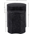 Meridian Furniture Dimple 2 Piece Black Terrazzo Pattern Iron Metal End Table