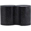 Meridian Furniture Dimple 2 Piece Black Terrazzo Pattern Iron Metal End Table