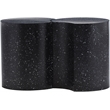Meridian Furniture Dimple 2 Piece Black Terrazzo Pattern Iron Metal End Table