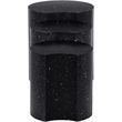 Meridian Furniture Dimple 3 Piece Black Terrazzo Pattern Iron Metal End Table