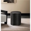 Meridian Furniture Dimple Black Terrazzo Pattern Iron Metal End Table