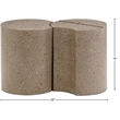 Meridian Furniture Dimple 2 Piece Taupe Terrazzo Pattern Iron Metal End Table