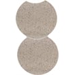 Meridian Furniture Dimple 2 Piece Taupe Terrazzo Pattern Iron Metal End Table