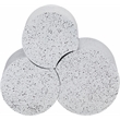 Meridian Furniture Dimple 3 Piece White Terrazzo Pattern Iron Metal End Table
