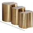 Meridian Furniture Dimple 3 Piece Gold Iron Metal End Table