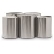 Meridian Furniture Dimple 5 Piece Silver Iron Metal Coffee Table