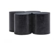 Meridian Furniture Dimple 4 Piece Black Terrazzo Pattern Iron Metal Coffee Table