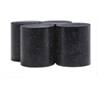 Meridian Furniture Dimple 4 Piece Black Terrazzo Pattern Iron Metal Coffee Table