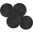 Meridian Furniture Dimple 4 Piece Black Terrazzo Pattern Iron Metal Coffee Table