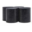 Meridian Furniture Dimple 4 Piece Black Terrazzo Pattern Iron Metal Coffee Table