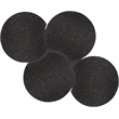 Meridian Furniture Dimple 4 Piece Black Terrazzo Pattern Iron Metal Coffee Table